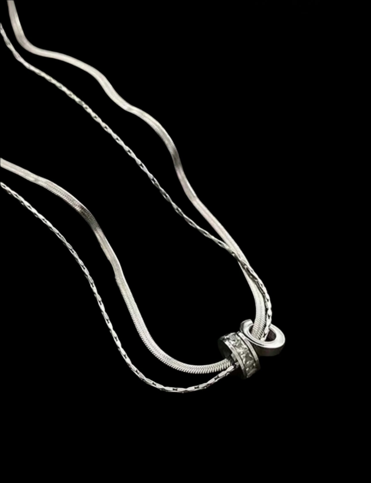 Collar Esther- doble capa circonita cúbica