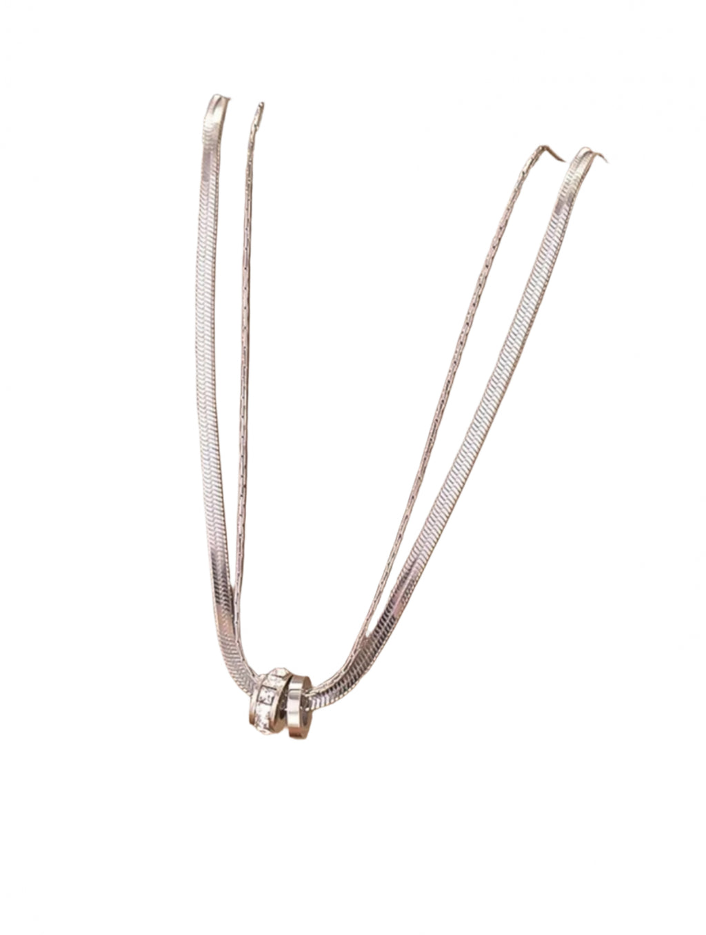 Collar Esther- doble capa circonita cúbica